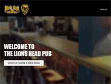 Tablet Screenshot of lionsheadpub.ca